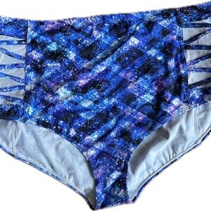 Torrid Blue Galaxy Bikini Bottom